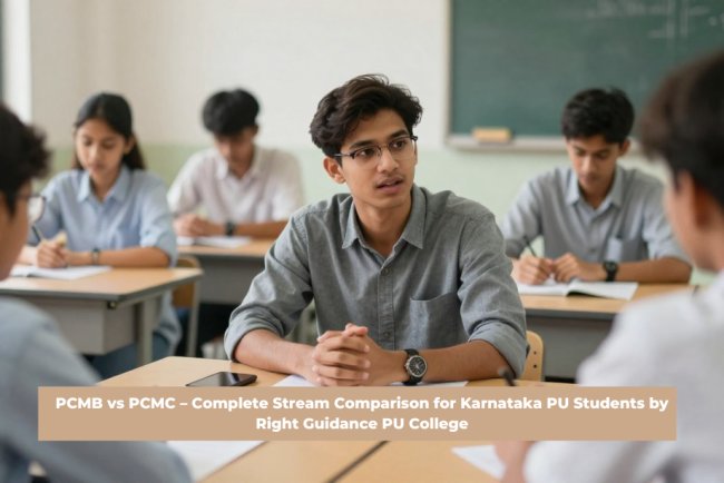 PCMB vs PCMC - Complete Stream Comparison for Karnataka PU Students by Right Guidance PU College