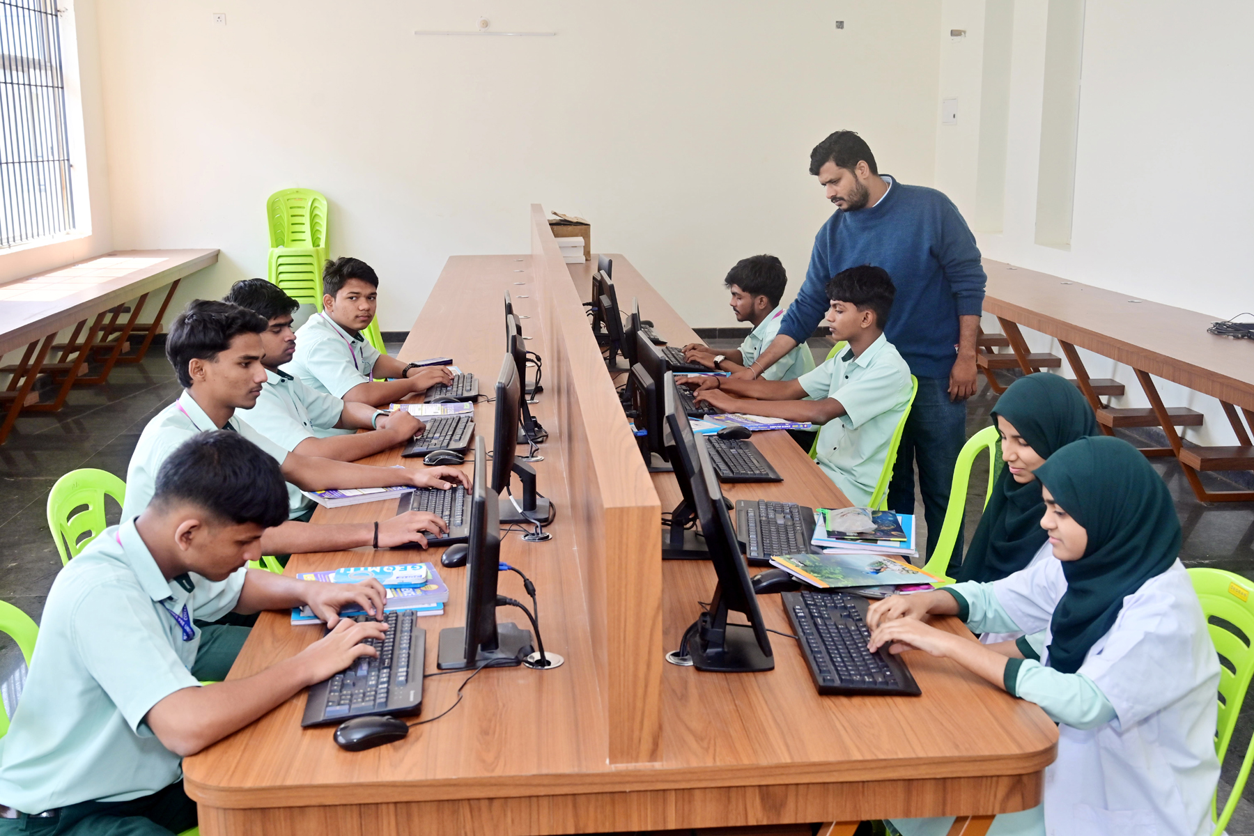 Students in computer lab
