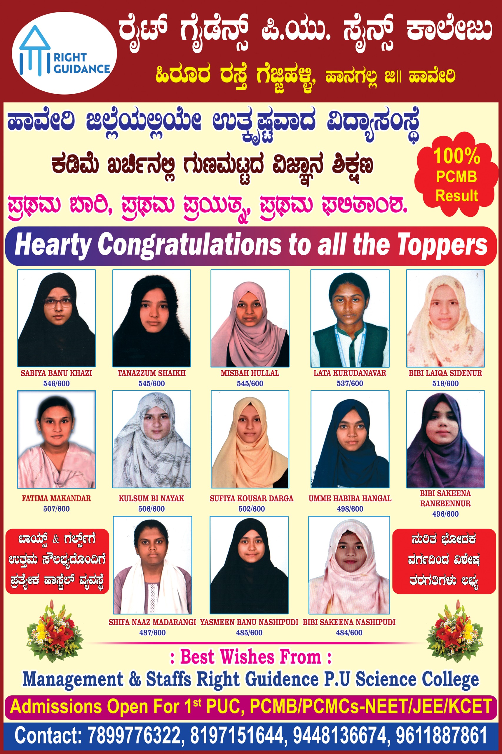 Right Guidance PU College Hangal